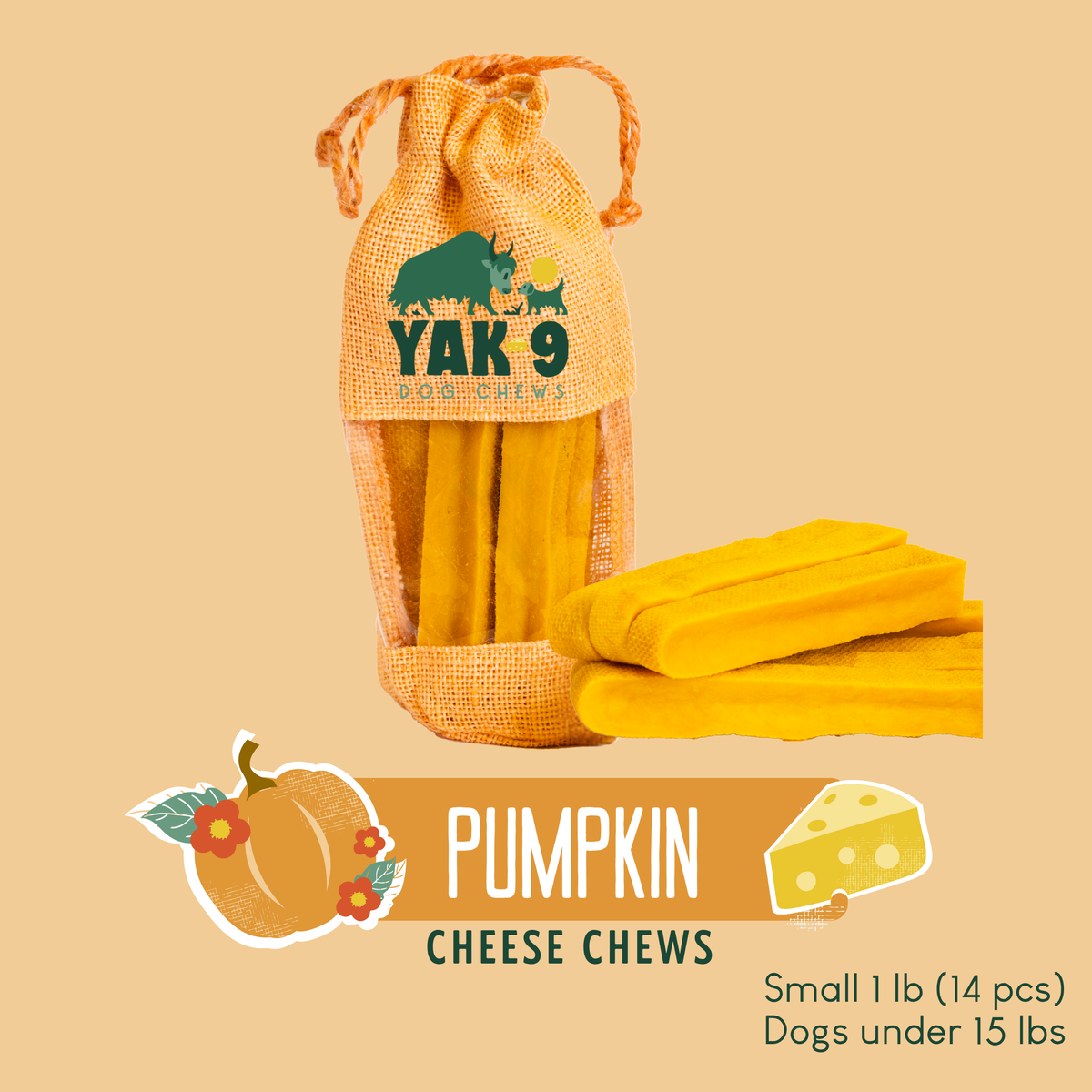 Pumpkin Yak Chews for Dogs – alternate view 11