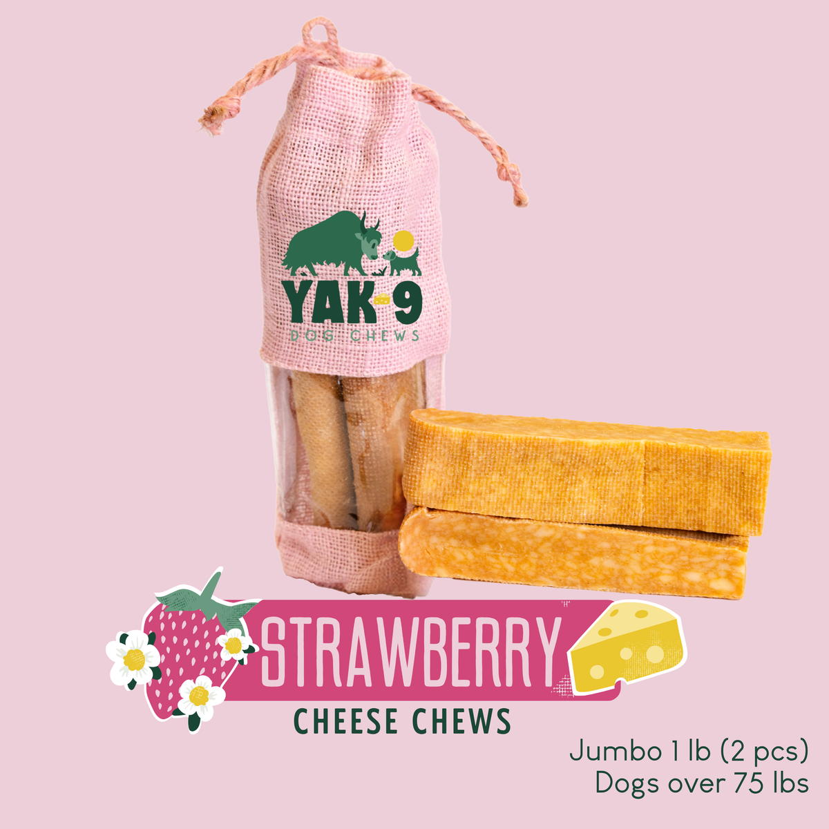 Strawberry Cheese Chews for Dogs – alternate view 21