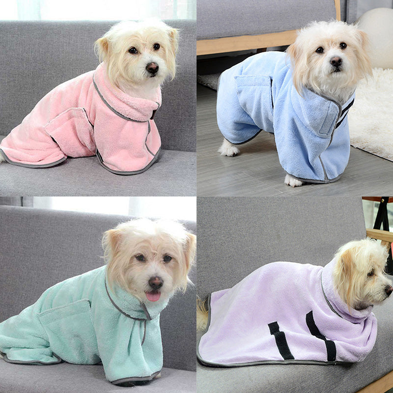Dog Bathrobe Absorbent Drying Towel Wrap Pet Zen – photo 2 of 13