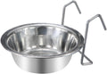 Pet Bowl Stainless Steel Hanging Food Water Bowls Bird Cage Feeder for