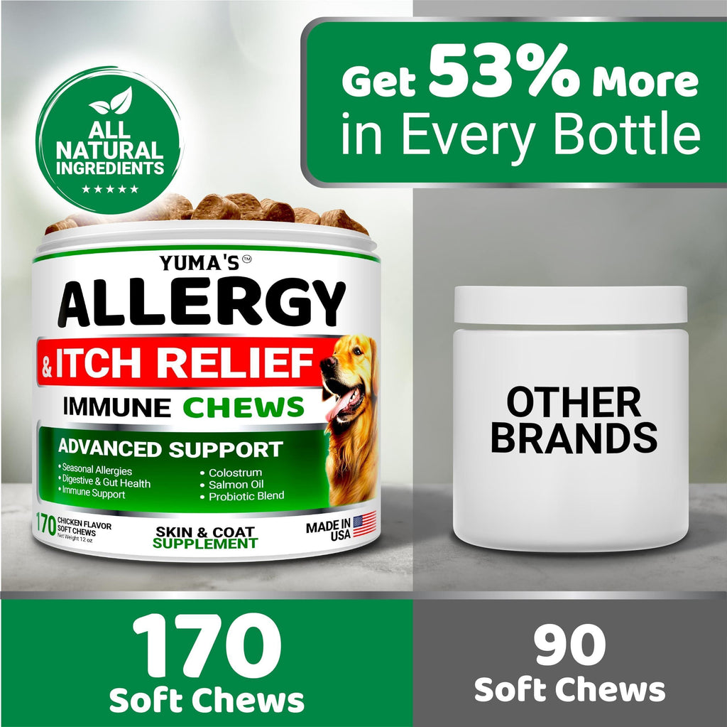 Dog Allergy Relief Chews 170 Count Itchy Skin Relief – photo 5 of 6