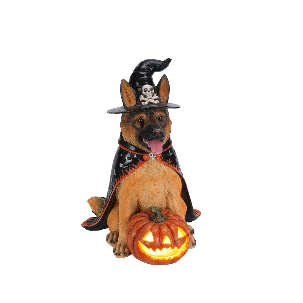 Halloween German Shepherd Dog Statue – alternate view 9