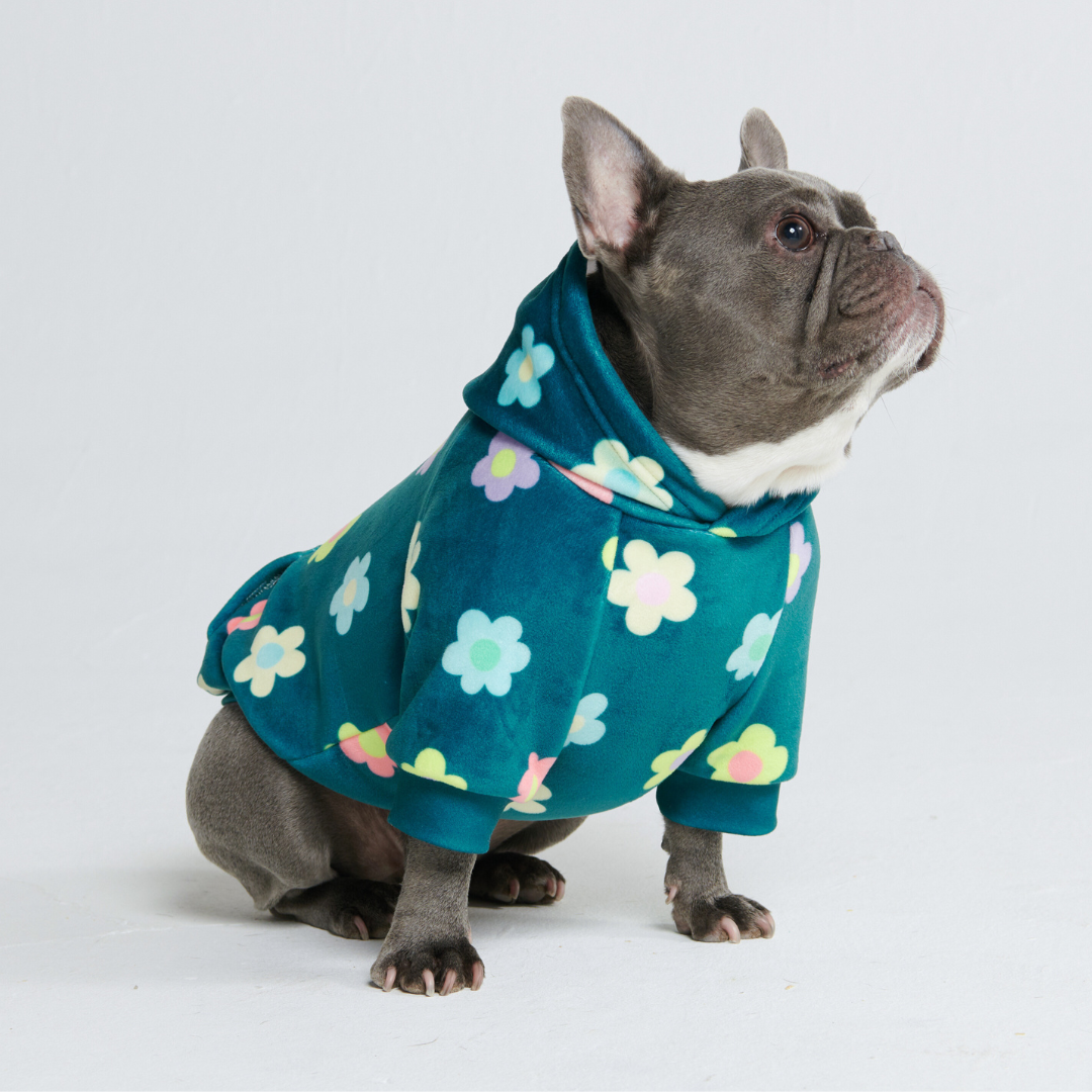 Daisy Dog Hoodie - Green – alternate view 4