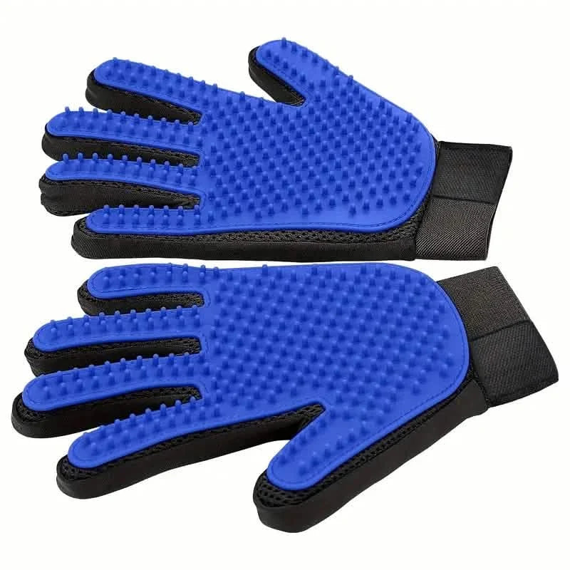 2-in-1 Pet Grooming Gloves with Brush for Dogs and Cats – photo 2 of 6