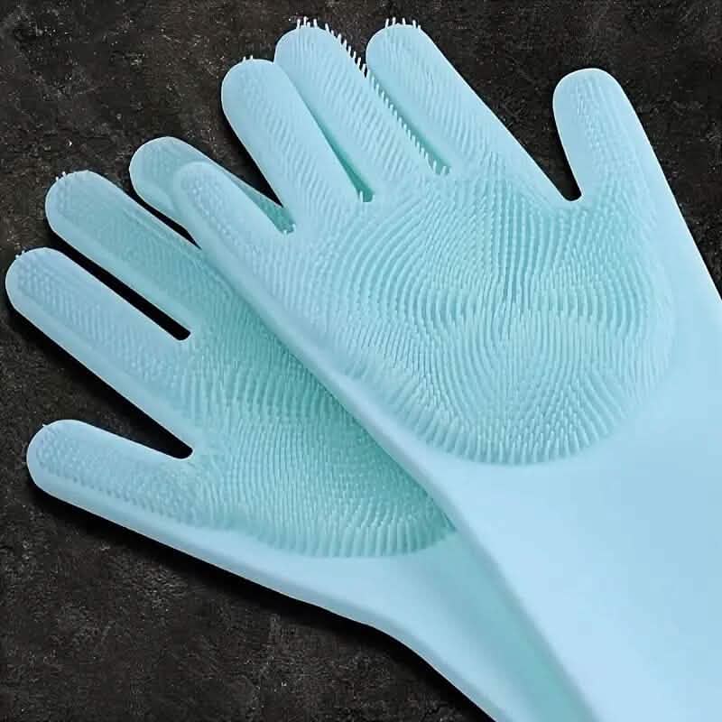2-in-1 Pet Bath Gloves with Silicone Brush 2 Pieces – photo 5 of 6