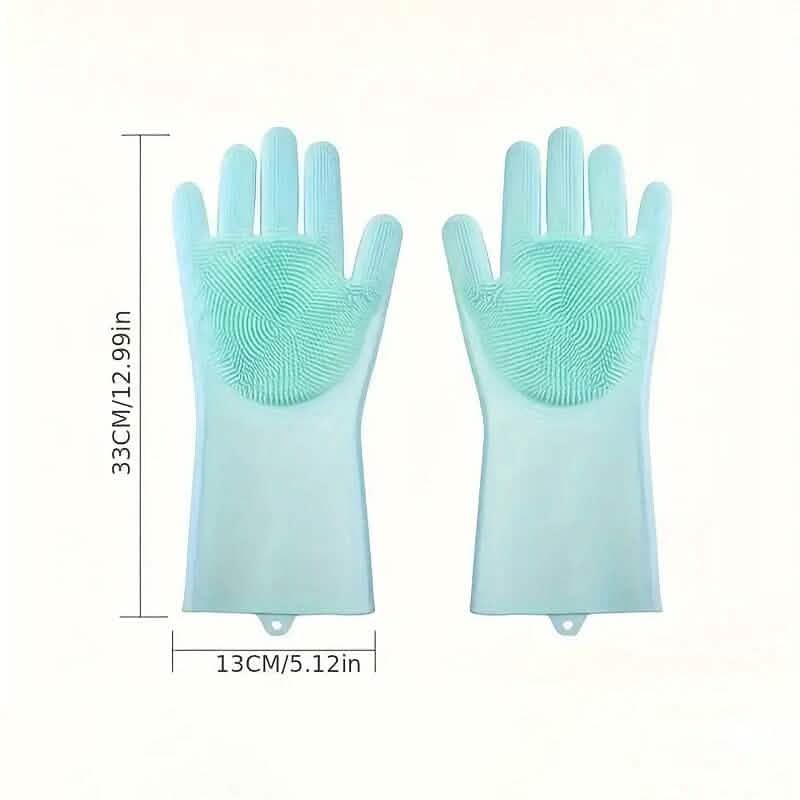 2-in-1 Pet Bath Gloves with Silicone Brush 2 Pieces – photo 3 of 6