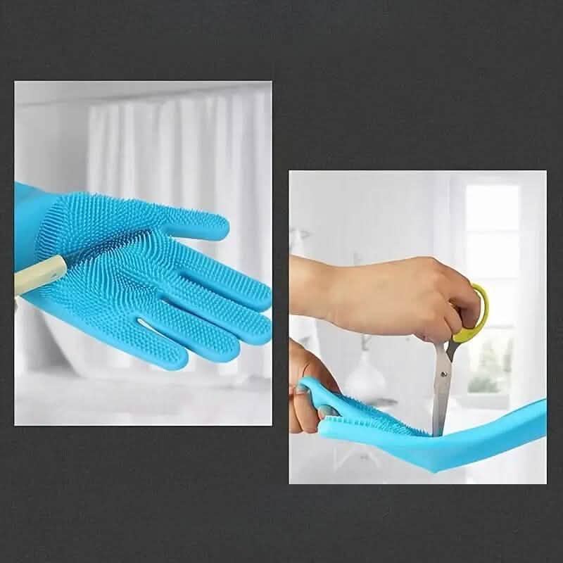 2-in-1 Pet Bath Gloves with Silicone Brush 2 Pieces – photo 4 of 6