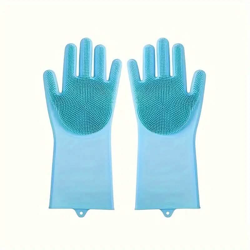 2-in-1 Pet Bath Gloves with Silicone Brush 2 Pieces – photo 2 of 6