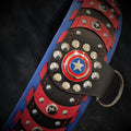 Captain America Dog Collar – Patriotic – front view