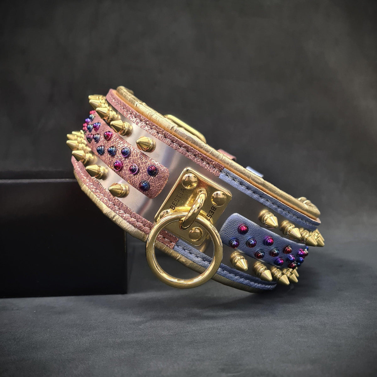 Candy Dog Collar – Colorful Adjustable Collar – alternate view 2