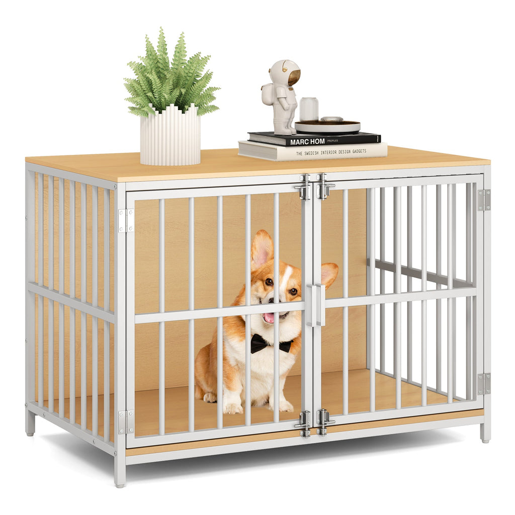 40 Inch Dog Crate Furniture Kennel with Double Doors – photo 8 of 16