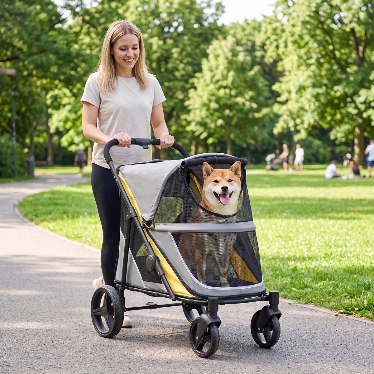 Heavy Duty Dog Stroller for Large Dogs 220 lb Capacity – photo 1 of 8