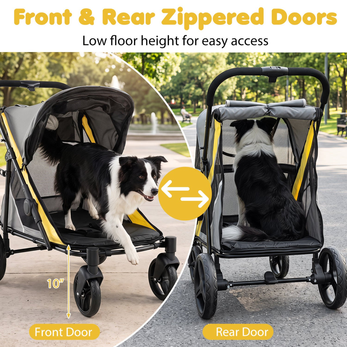 Heavy Duty Dog Stroller for Large Dogs 220 lb Capacity – photo 5 of 8