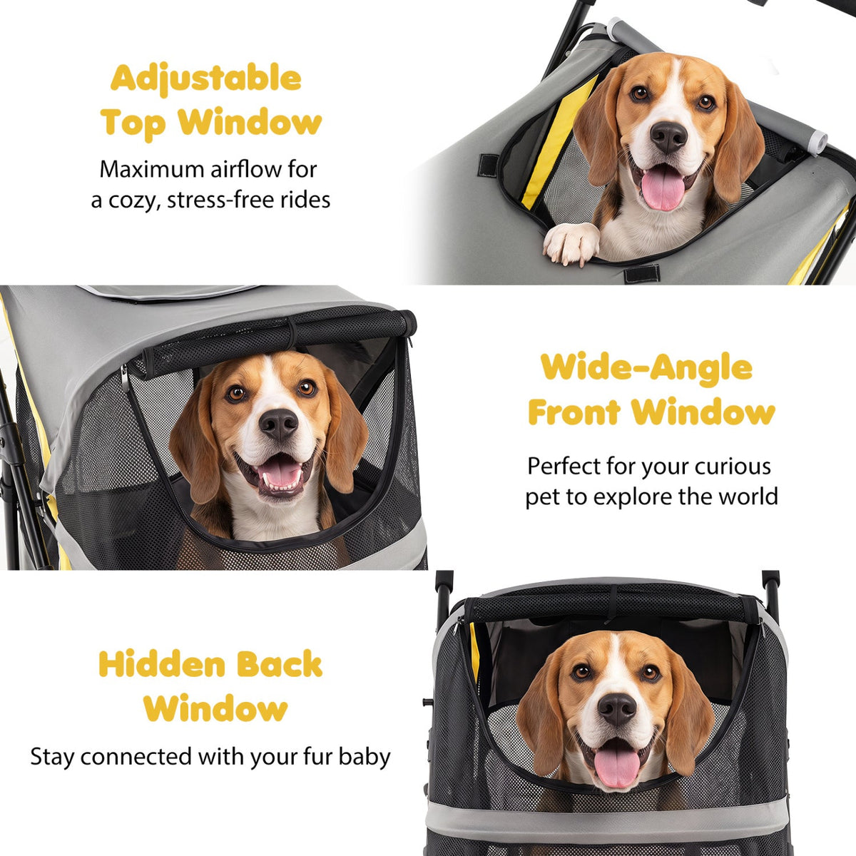 Heavy Duty Dog Stroller for Large Dogs 220 lb Capacity – photo 6 of 8
