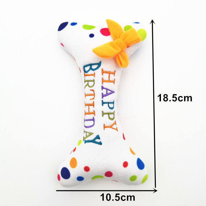 Cute Dog Birthday Cake Plush Toy – alternate view 3
