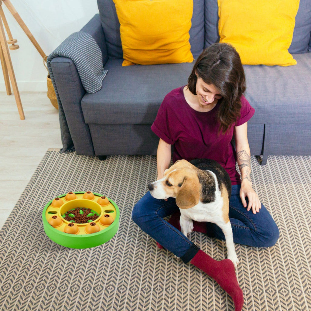 Dog Puzzle Slow Feeder Bowl – Interactive Treat Dispensing Toy – alternate view 3