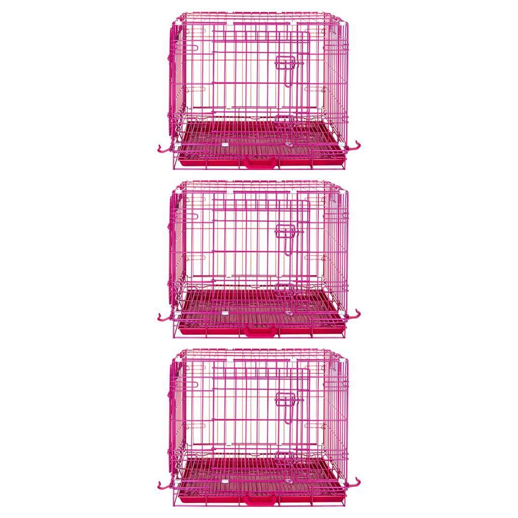 24-42 Inch Pink Wire Dog Crate – alternate view 39