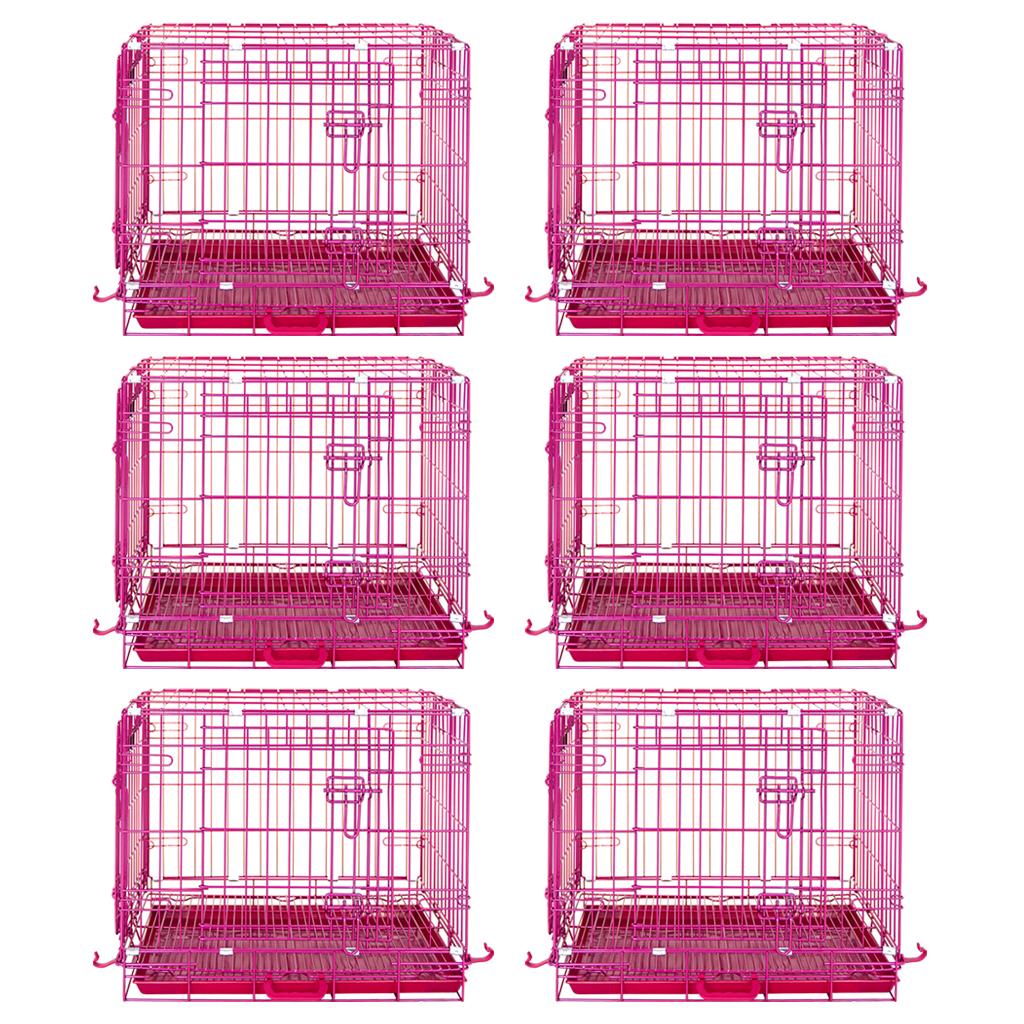 24-42 Inch Pink Wire Dog Crate – alternate view 41