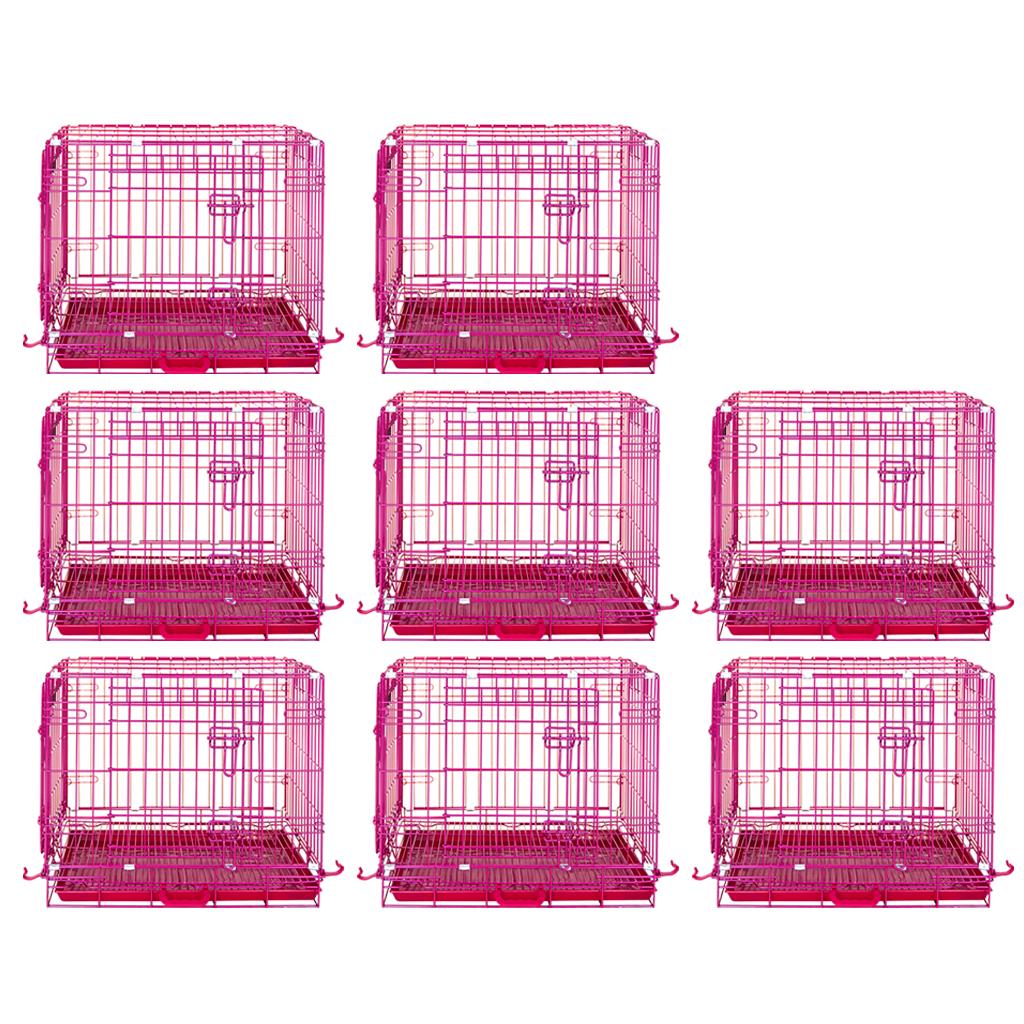 24-42 Inch Pink Wire Dog Crate – alternate view 21