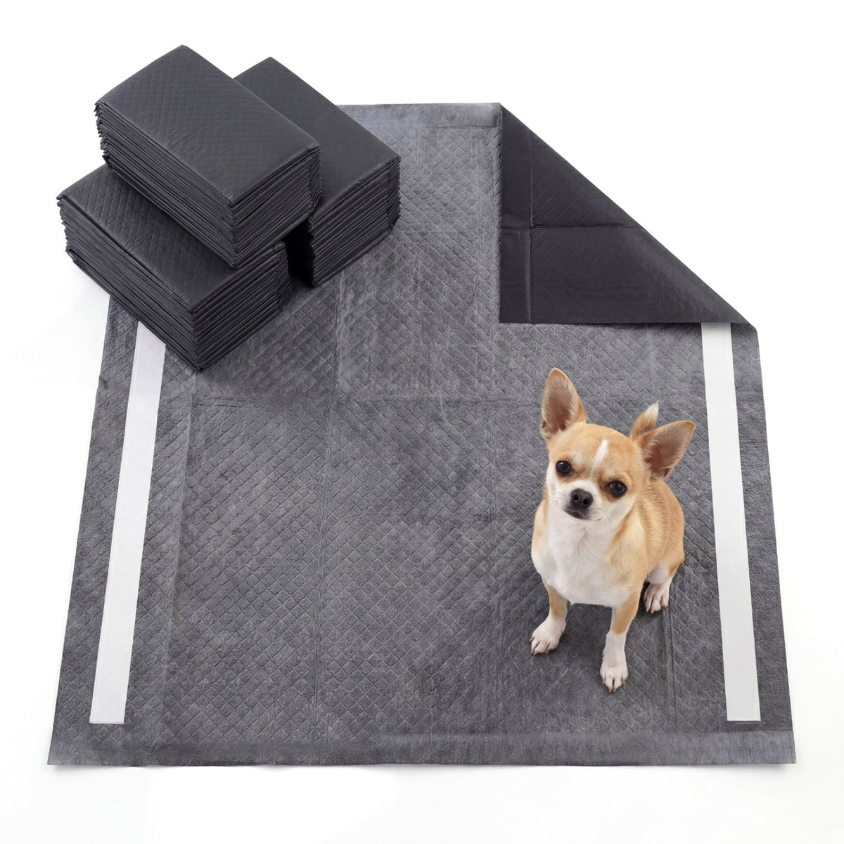 Charcoal Dog Pee Pads 24 x 24 6-Layer 150 Count – photo 1 of 8