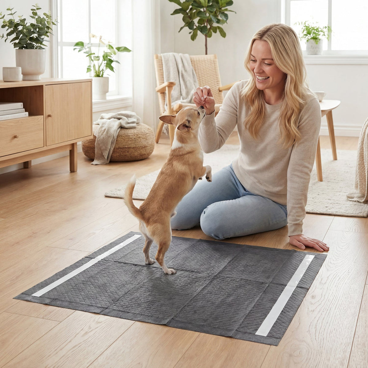 Charcoal Dog Pee Pads 24 x 24 6-Layer 150 Count – photo 4 of 8