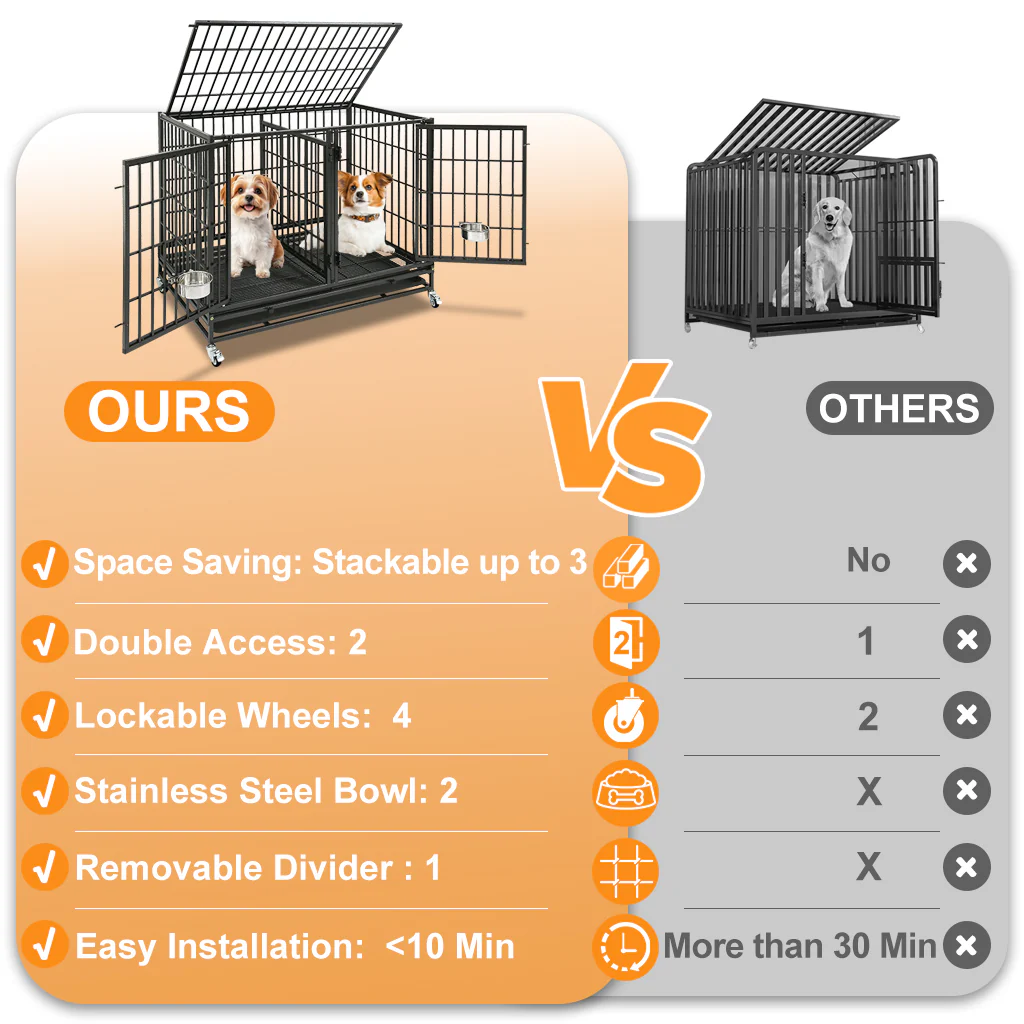 42 Inch Stackable Dog Crate – alternate view 13