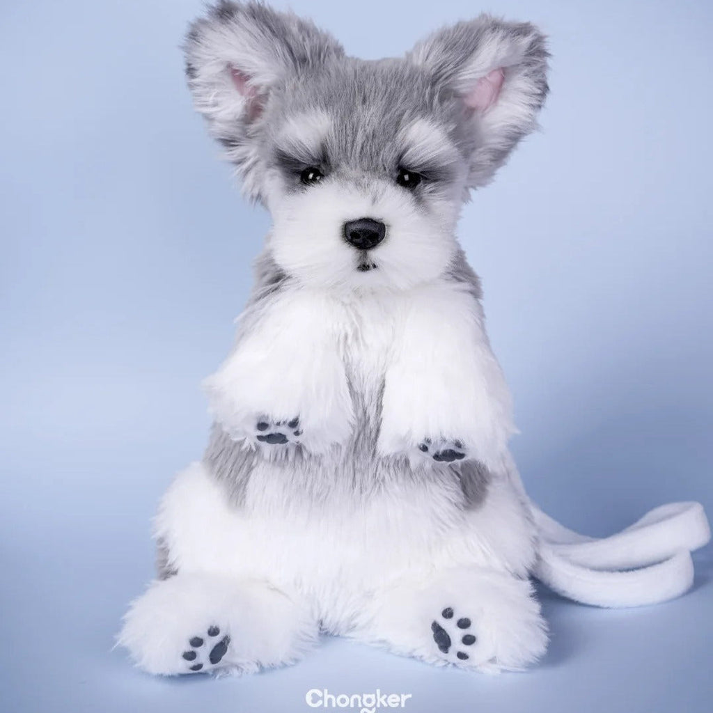 Schnauzer Backpack – Plush Dog Bag for Puppy Lovers & Kids – alternate view 8