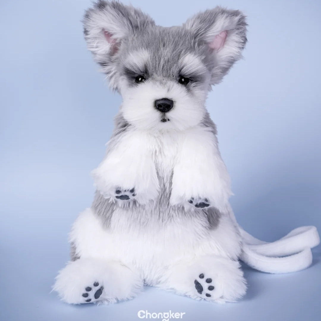 Schnauzer Backpack – Plush Dog Bag for Puppy Lovers & Kids – alternate view 8