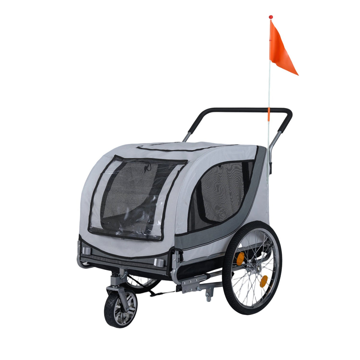 2-in-1 Dog Bike Trailer and Stroller with Bicycle Coupler – photo 1 of 2