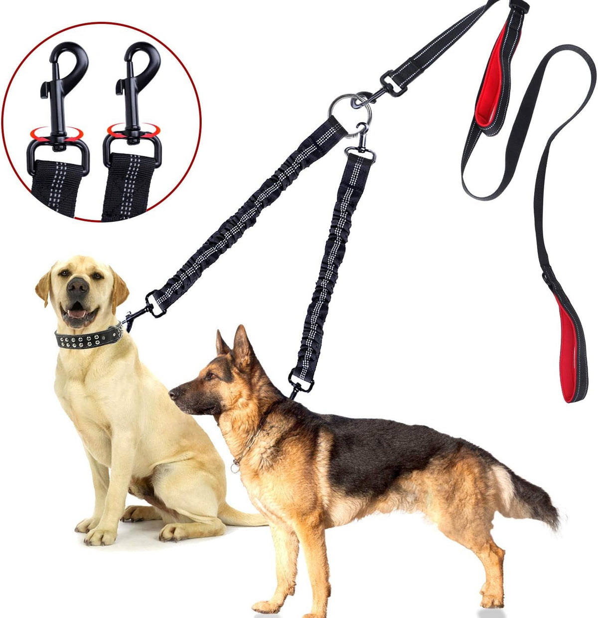 Walk Your Dogs in Style Check Out Our 360 Swivel Double Dog Leash No T