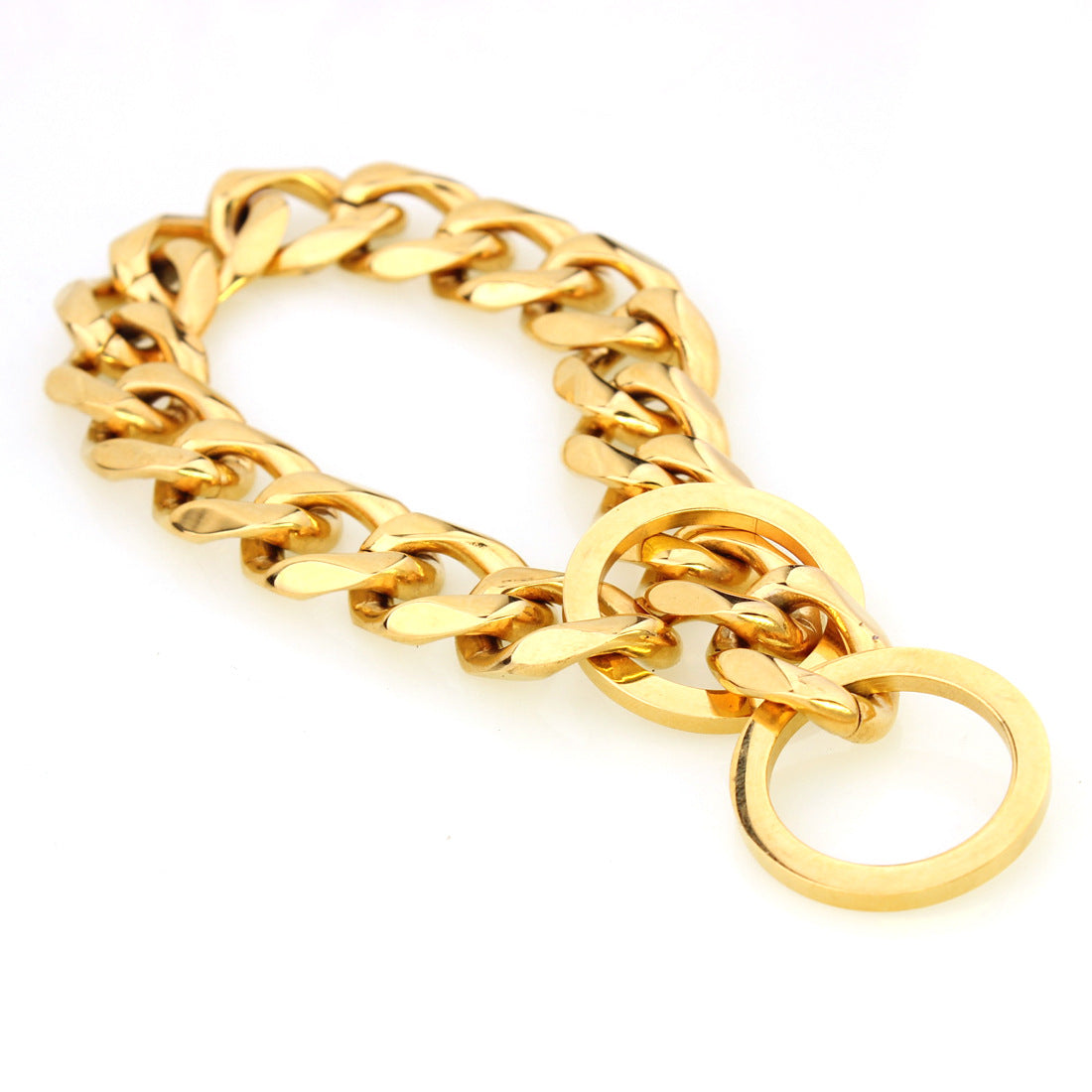 Two-Tone Gold Titanium Pet Necklace – alternate view 6