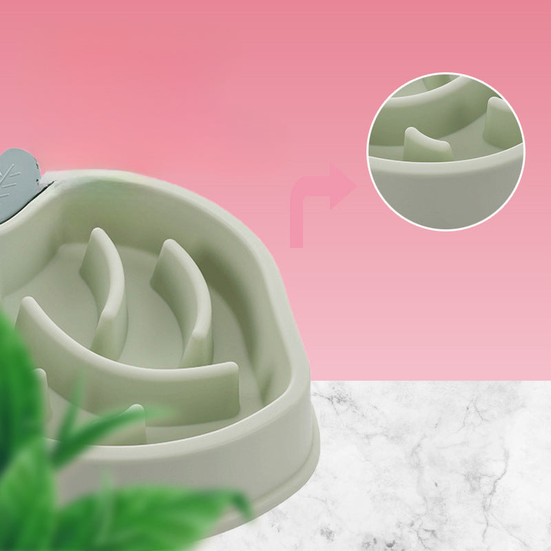 Maze Slow Feeder Dog Bowl – Non-Slip PP Puzzle Dish – alternate view 3