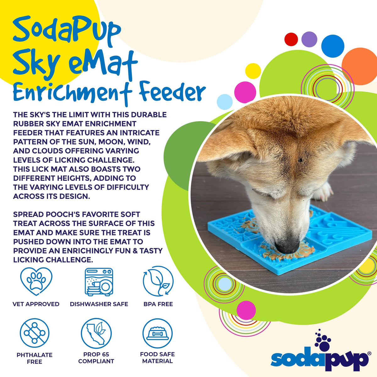 Sky Celestial Enrichment Lick Mat for Dogs & Cats – alternate view 4