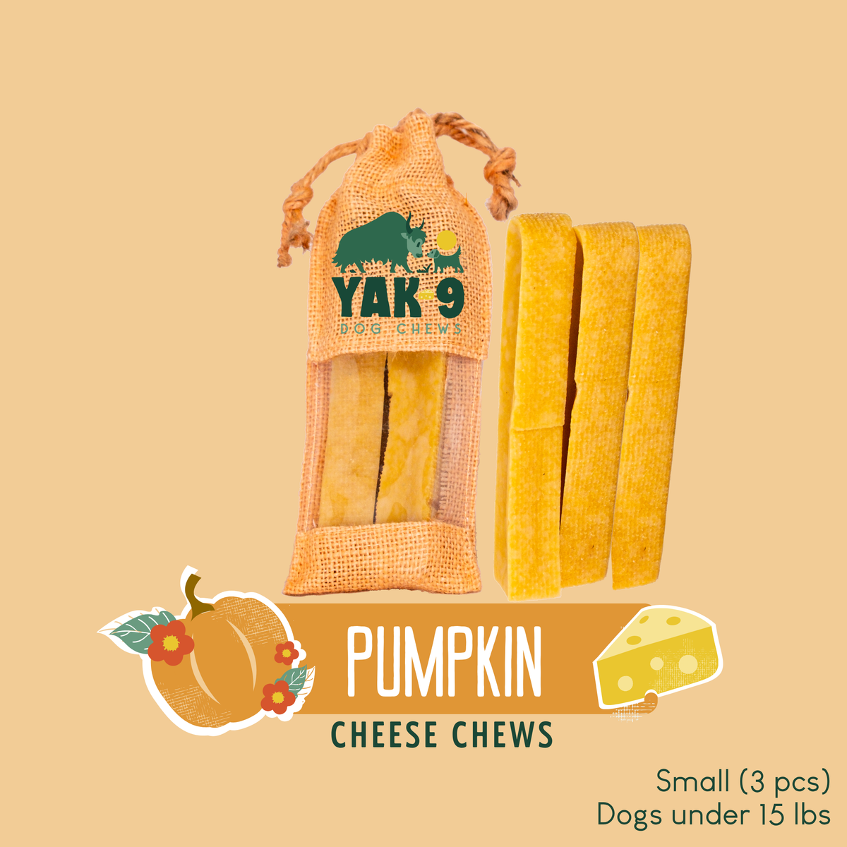 Pumpkin Yak Chews for Dogs – alternate view 17