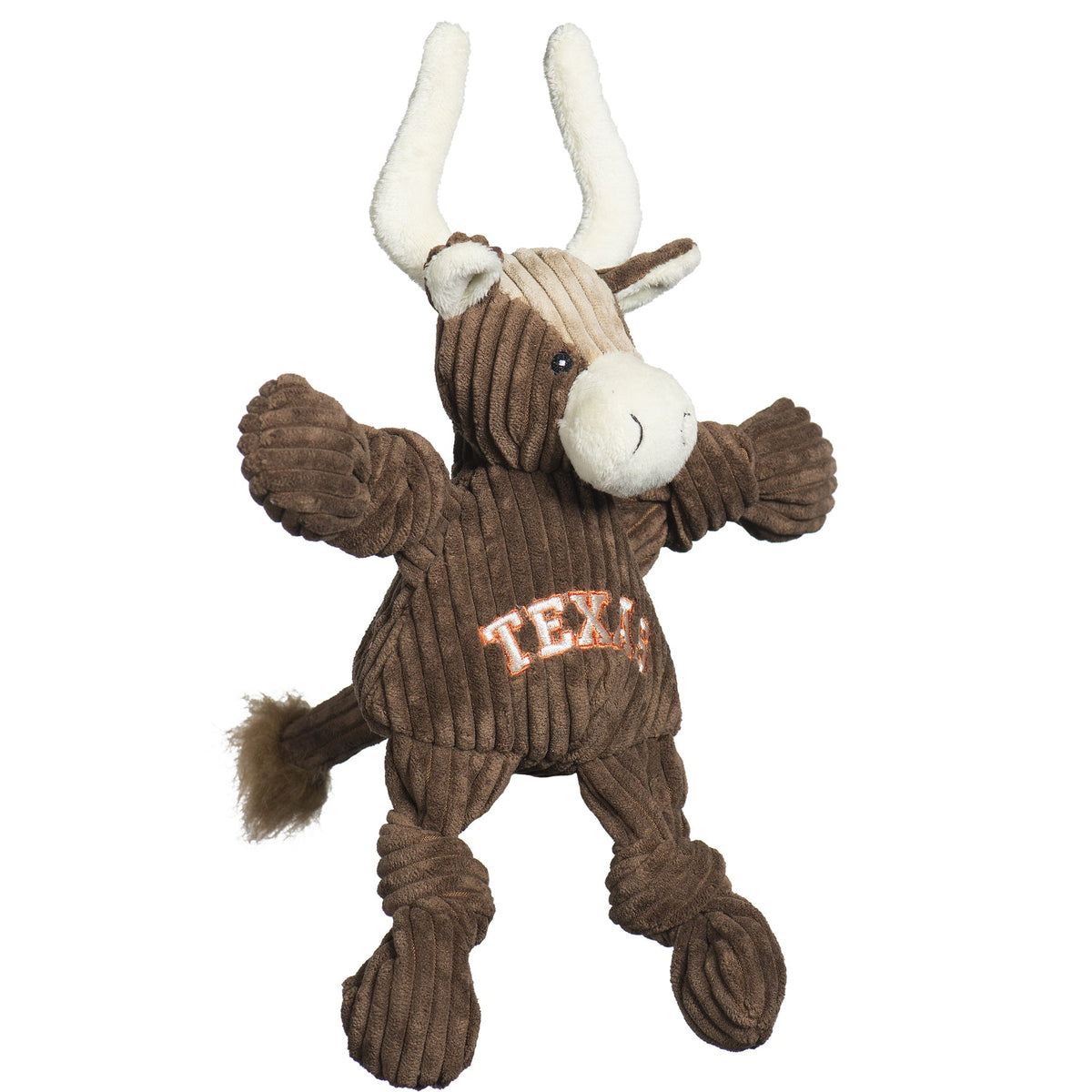 Texas Longhorn Knottie Plush Dog Toy, detail view