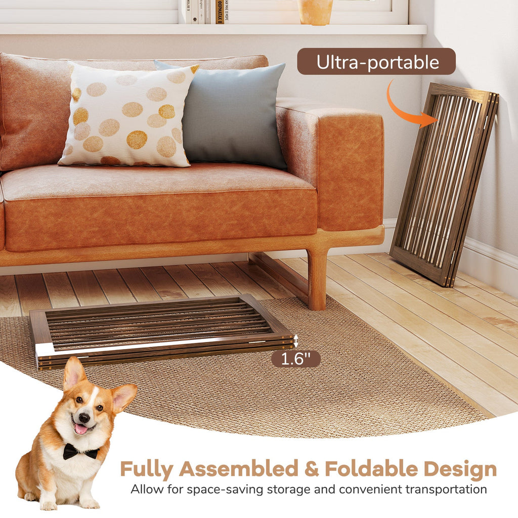 30 Inch Tall Wooden Pet Fence for Small and Medium Dogs – photo 7 of 9