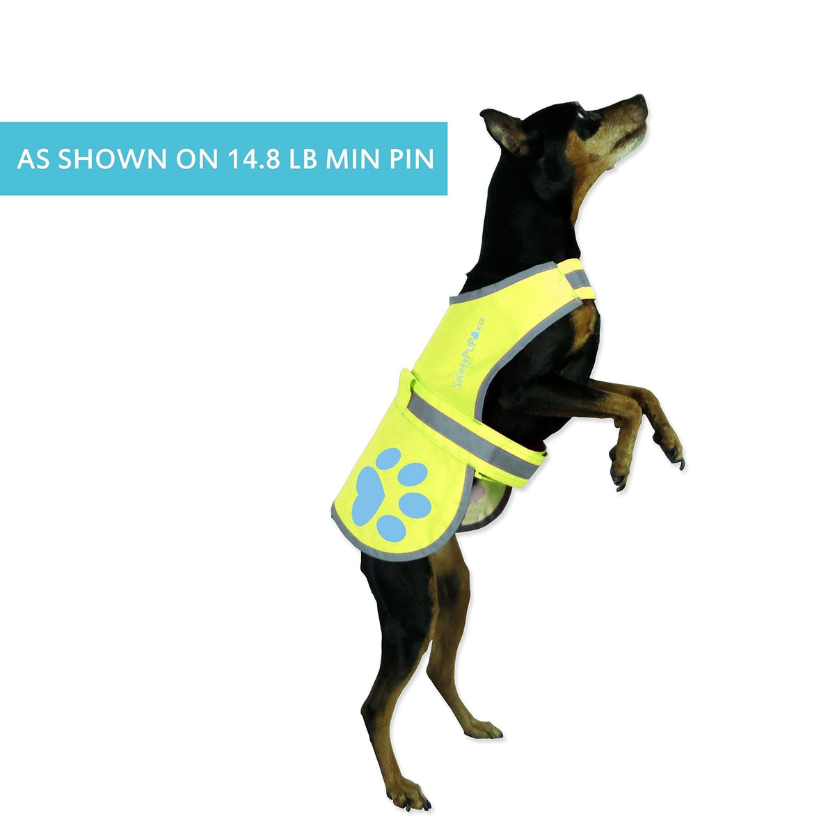 SafetyPUP URBAN Reflective Dog Safety Vest XS Yellow – photo 4 of 6