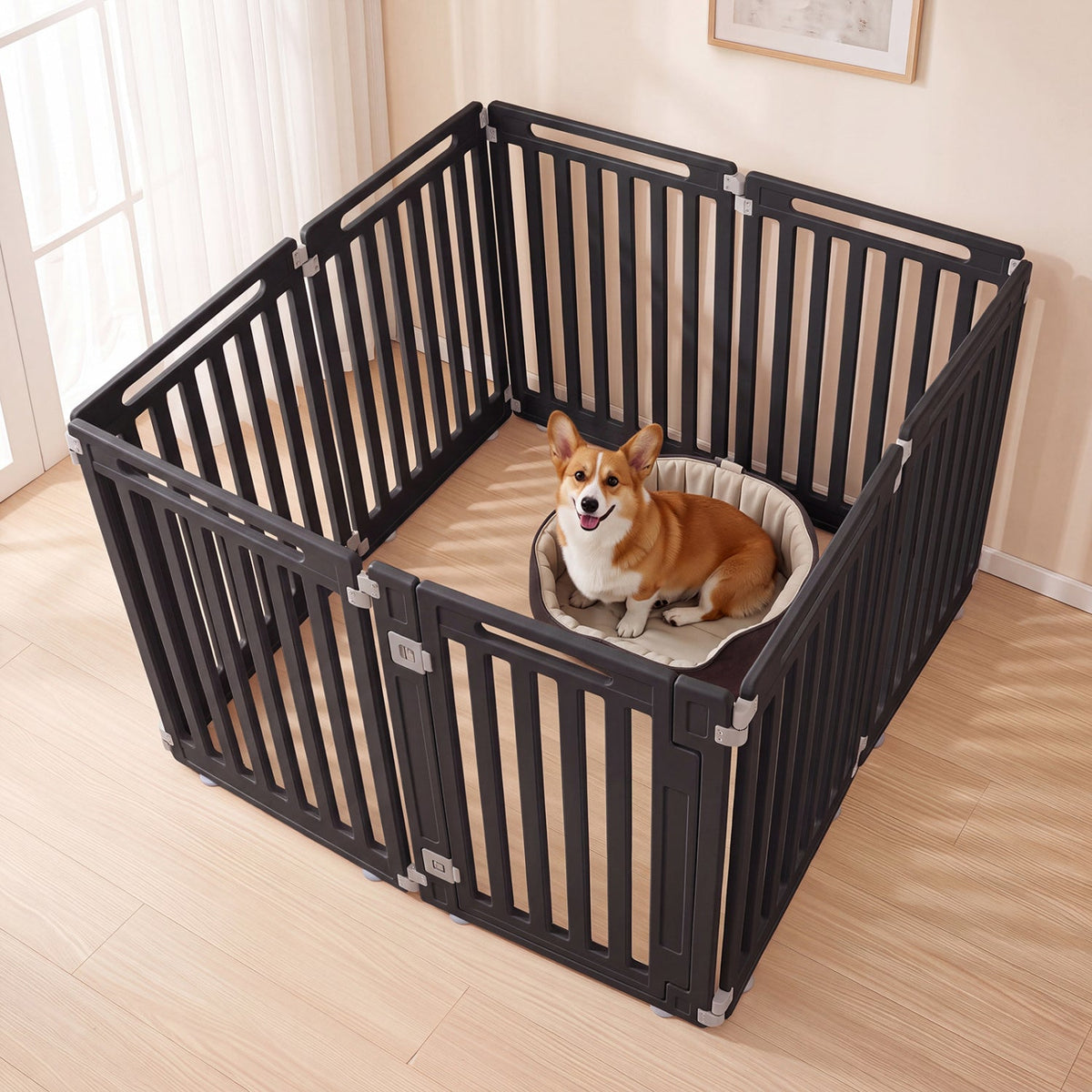 8-Panel Dog Playpen 31.5 inch Indoor Outdoor HDPE – photo 9 of 16