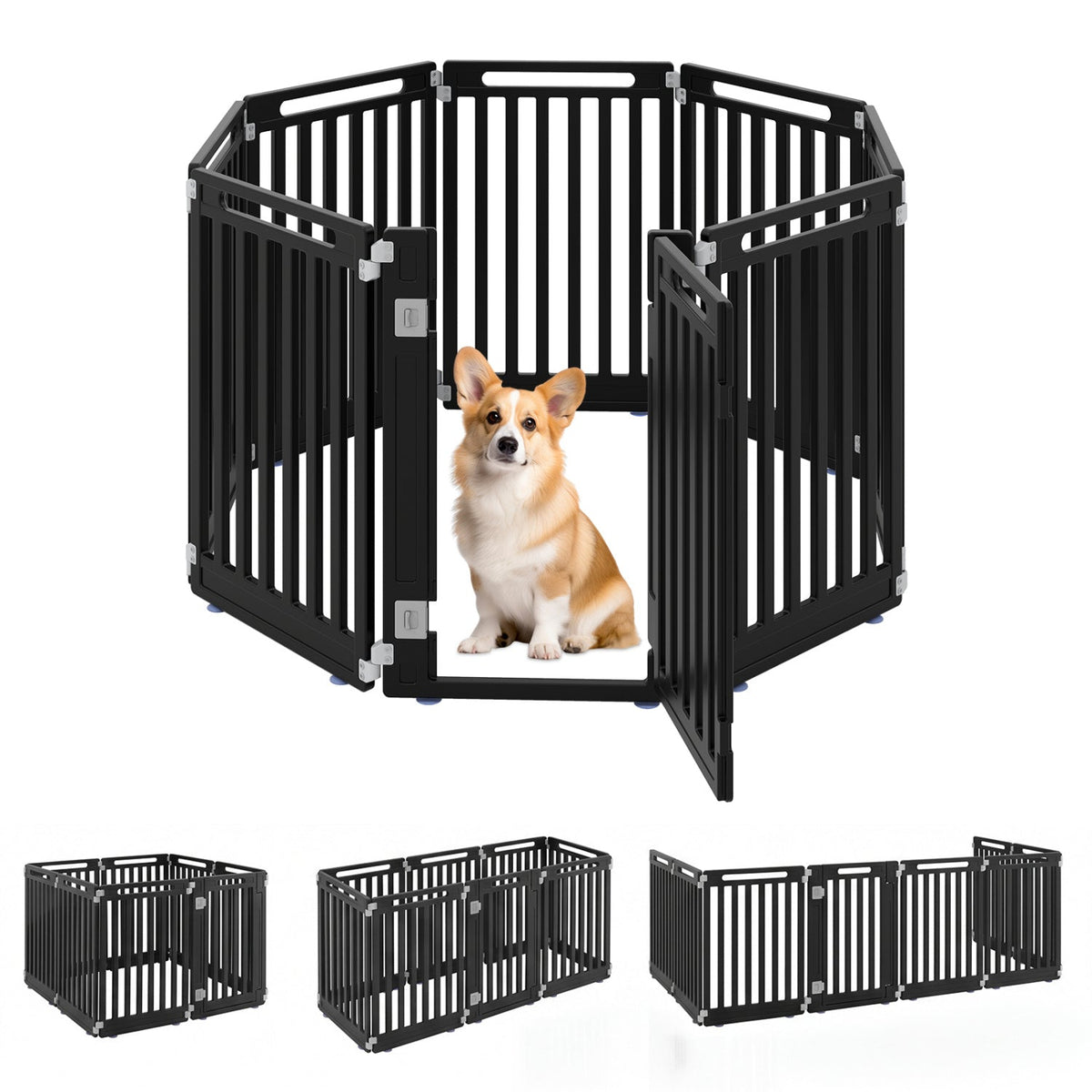 8-Panel Dog Playpen 31.5 inch Indoor Outdoor HDPE – photo 11 of 16