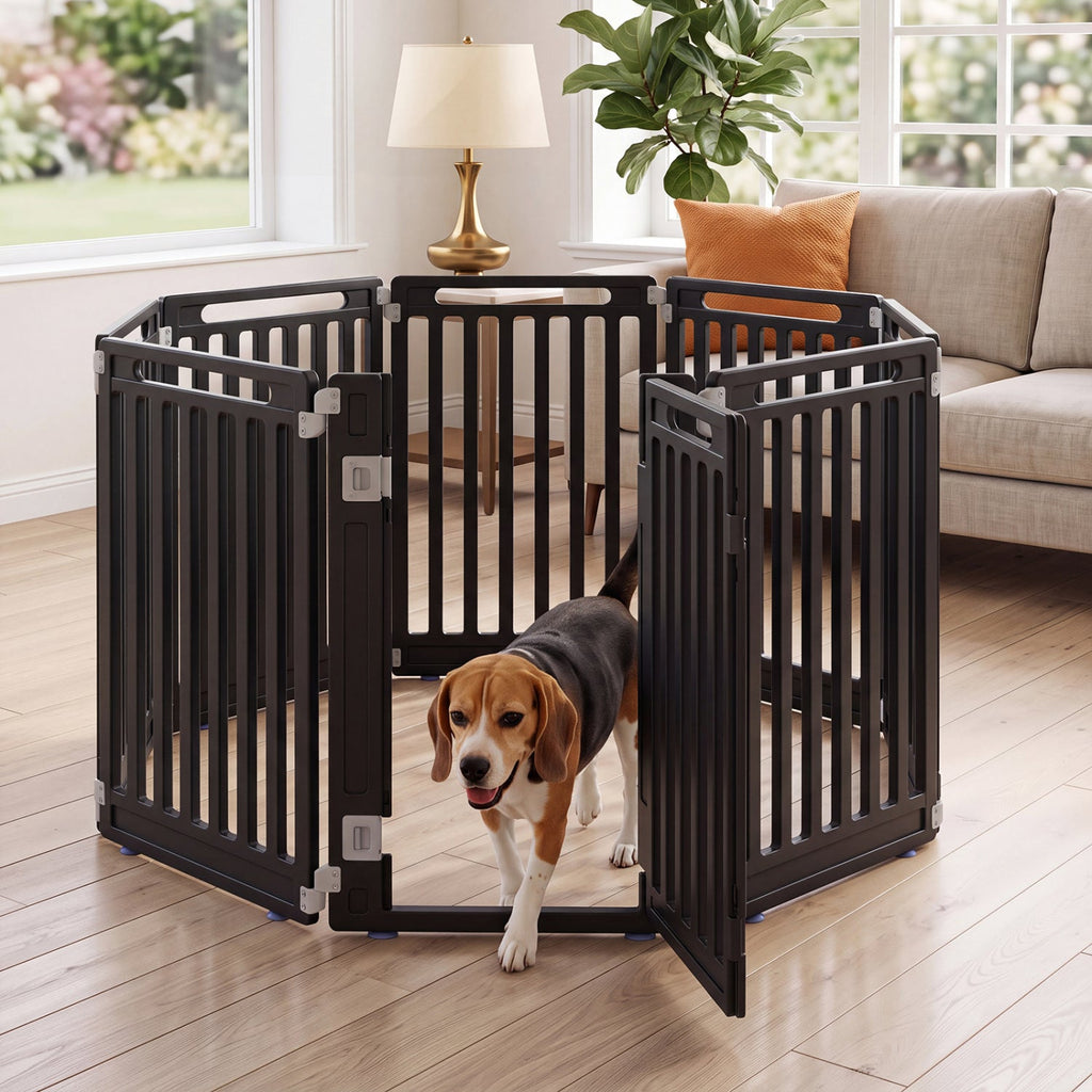 8-Panel Dog Playpen 31.5 inch Indoor Outdoor HDPE – photo 10 of 16
