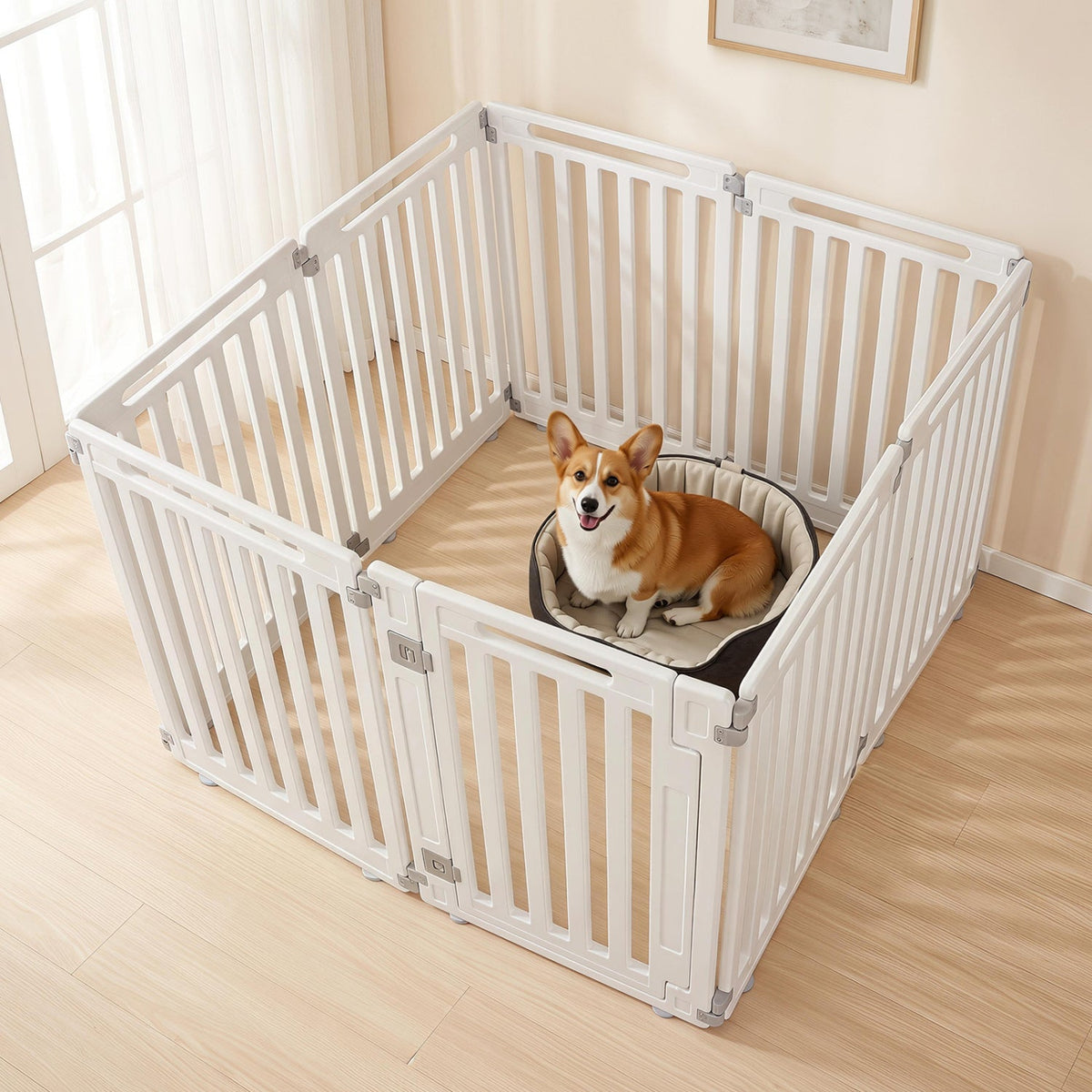 8-Panel Dog Playpen 31.5 inch Indoor Outdoor HDPE – photo 1 of 16