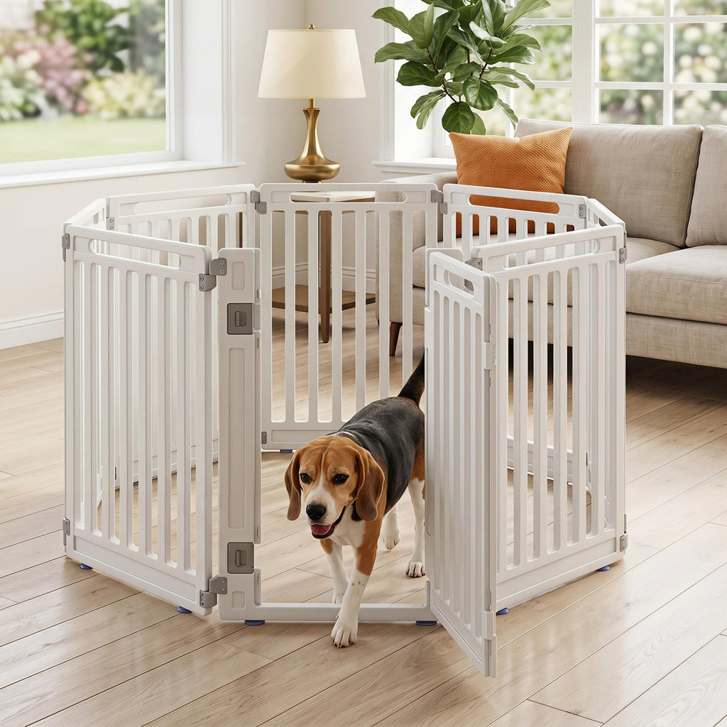 8-Panel Dog Playpen 31.5 inch Indoor Outdoor HDPE – photo 2 of 16