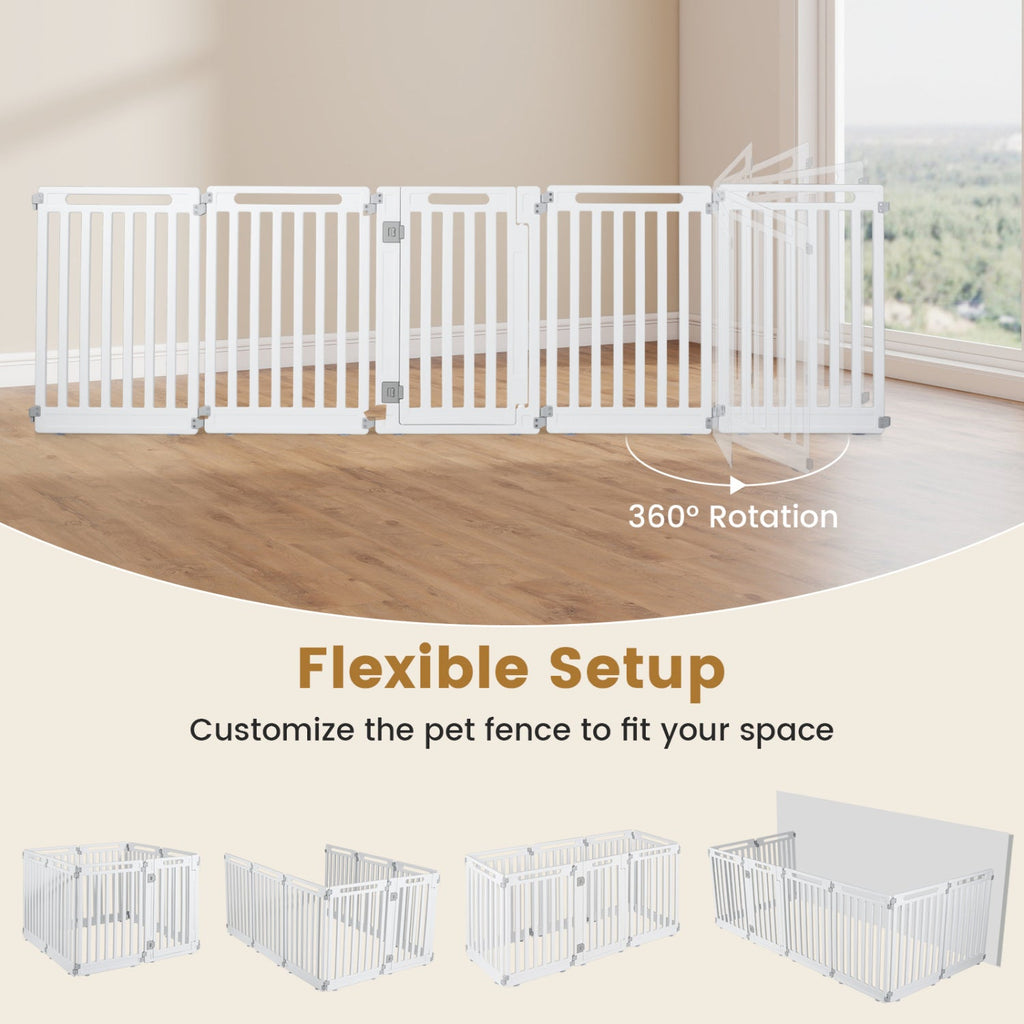 8-Panel Dog Playpen 31.5 inch Indoor Outdoor HDPE – photo 6 of 16