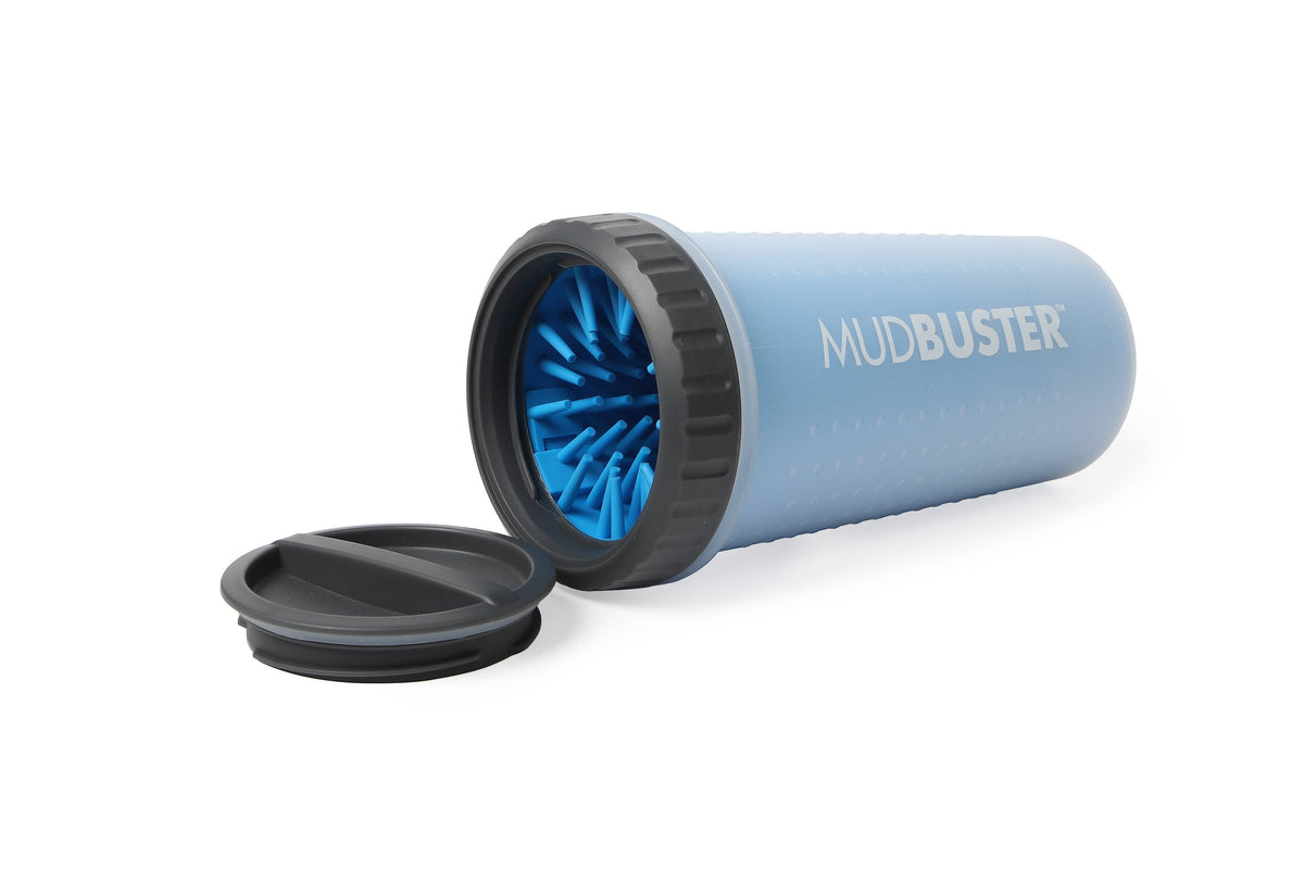 MudBuster Paw Washer with Travel Lid – Medium, Blue – alternate view 2