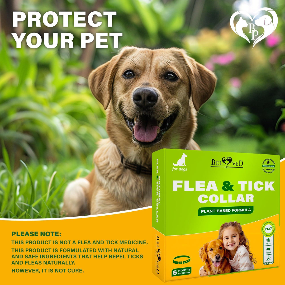 Flea and Tick Collar for Dogs 6-Month Essential Oil Repellent – photo 8 of 8