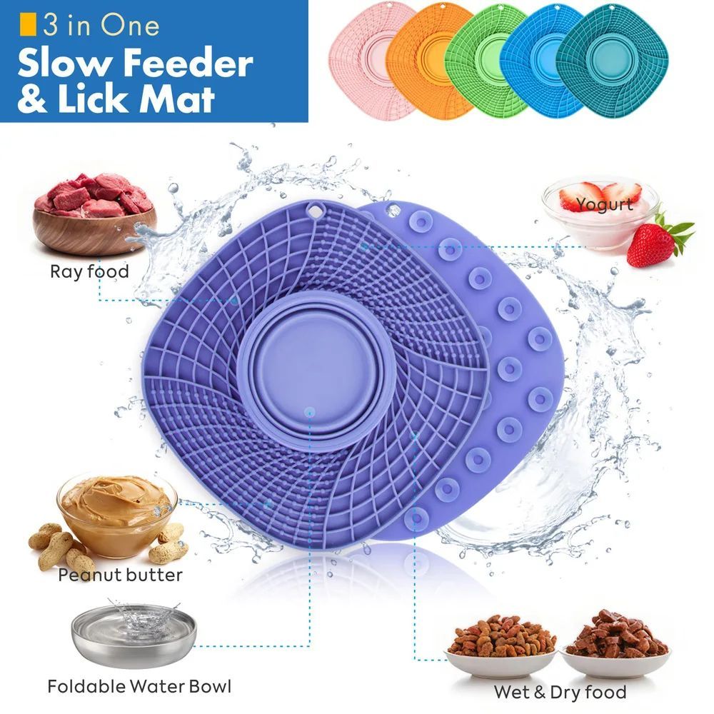 Slow Feeder Puzzle Bowl for Dogs – Non-Slip Anti-Gulping Dish – alternate view 5