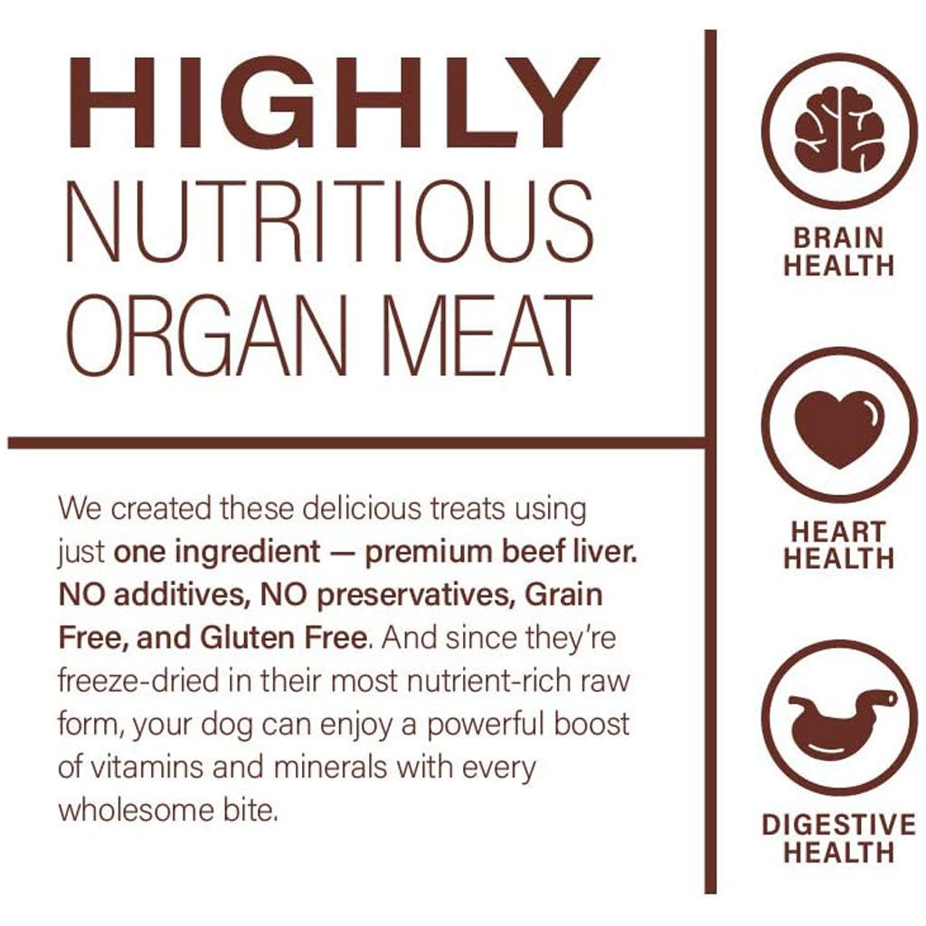 360 Pet Nutrition Beef Liver Freeze-Dried Raw Dog Treats – photo 6 of 8
