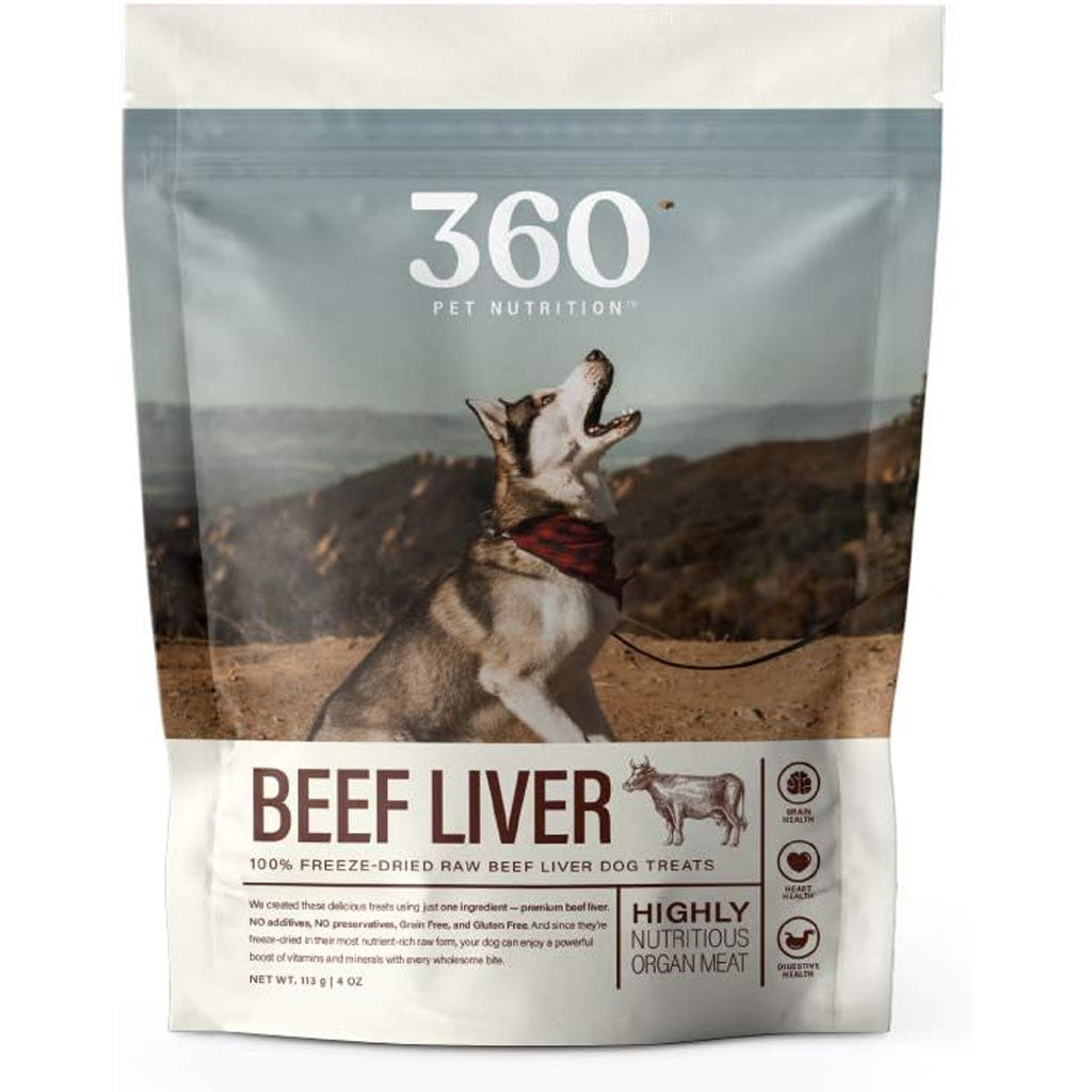 360 Pet Nutrition Beef Liver Freeze-Dried Raw Dog Treats – photo 1 of 8