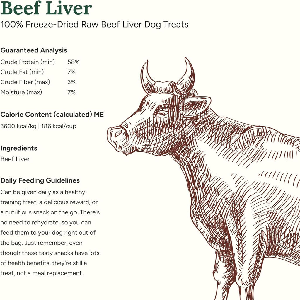 360 Pet Nutrition Beef Liver Freeze-Dried Raw Dog Treats – photo 5 of 8