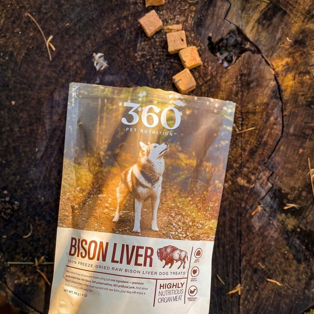 360 Pet Nutrition Bison Liver Freeze-Dried Raw Dog Treats – photo 8 of 8